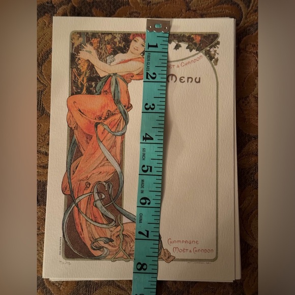 Alphonse Mucha Menu ephemera MONET champs - Picture 11 of 11